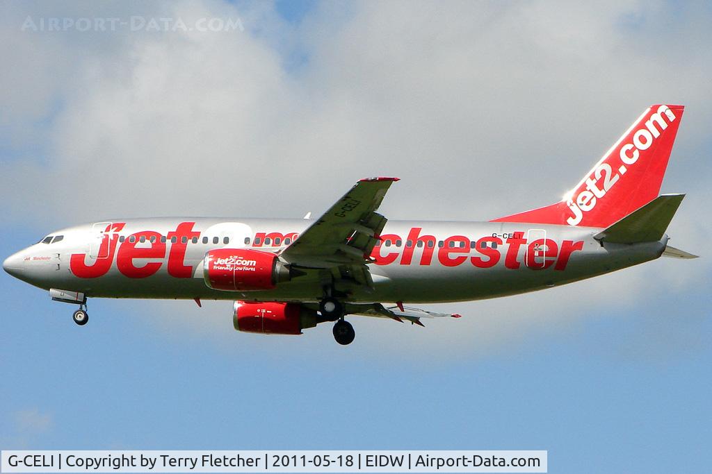 G-CELI, 1986 Boeing 737-330 C/N 23526, Football Charter in connection with the 2011 EUFA Cup Final held in Dublin between Portuguese teams , Porto and Braga