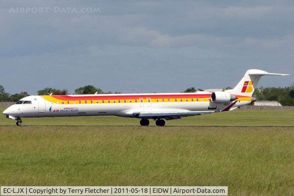 EC-LJX, 2010 Bombardier CRJ-1000ER NG (CL-600-2E25) C/N 19008, 2010 CRJ-1000 of Air Nostrum at Dublin