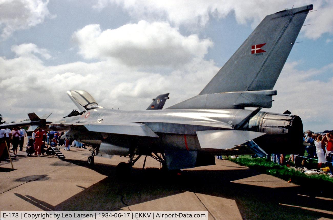 E-178, 1980 SABCA F-16AM Fighting Falcon C/N 6F-5, Open house Værløse AB Denmark
17.6.84