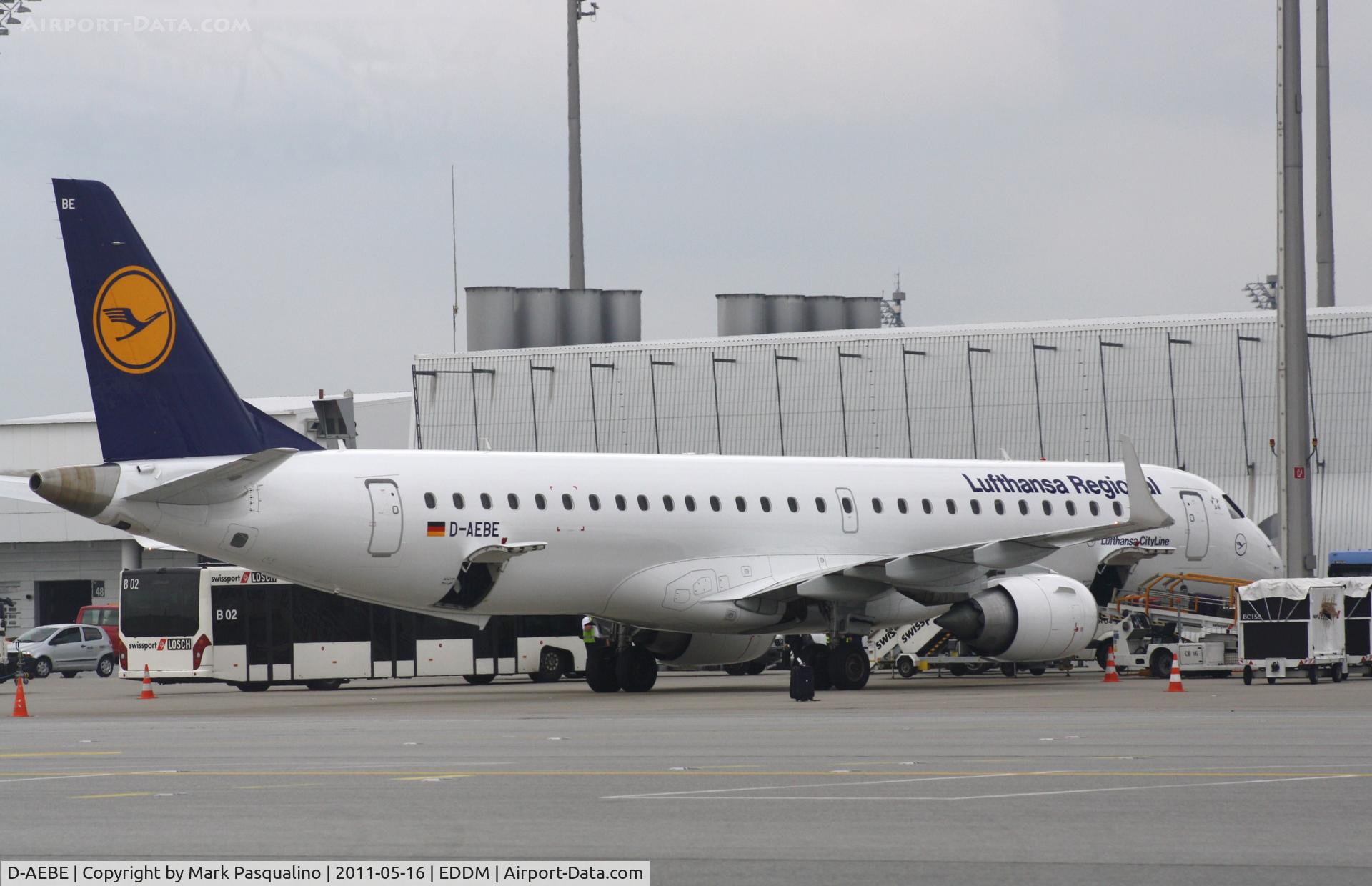 D-AEBE, 2010 Embraer 195LR (ERJ-190-200LR) C/N 19000350, ERJ-190-200LR