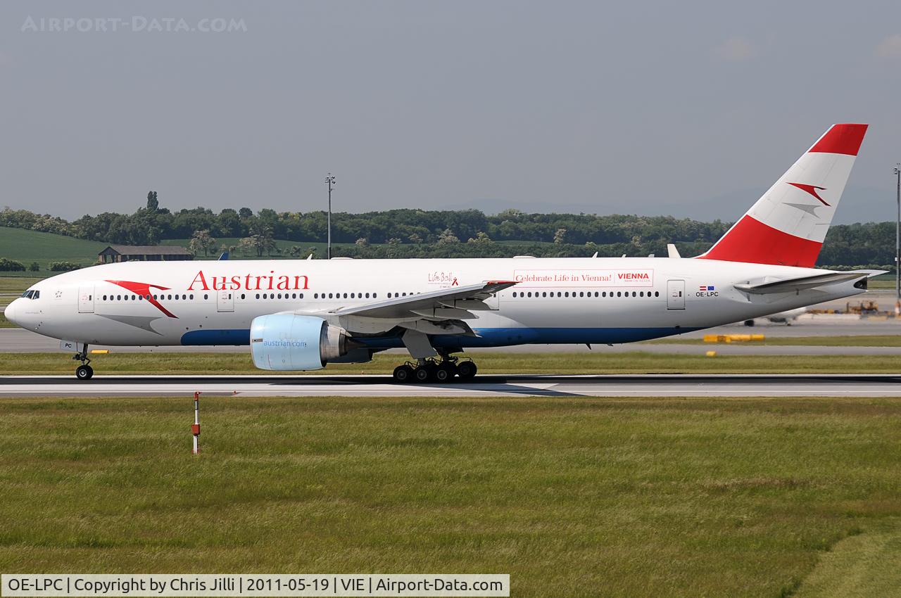 OE-LPC, 2002 Boeing 777-2Z9/ER C/N 29313, Austrian Airlines