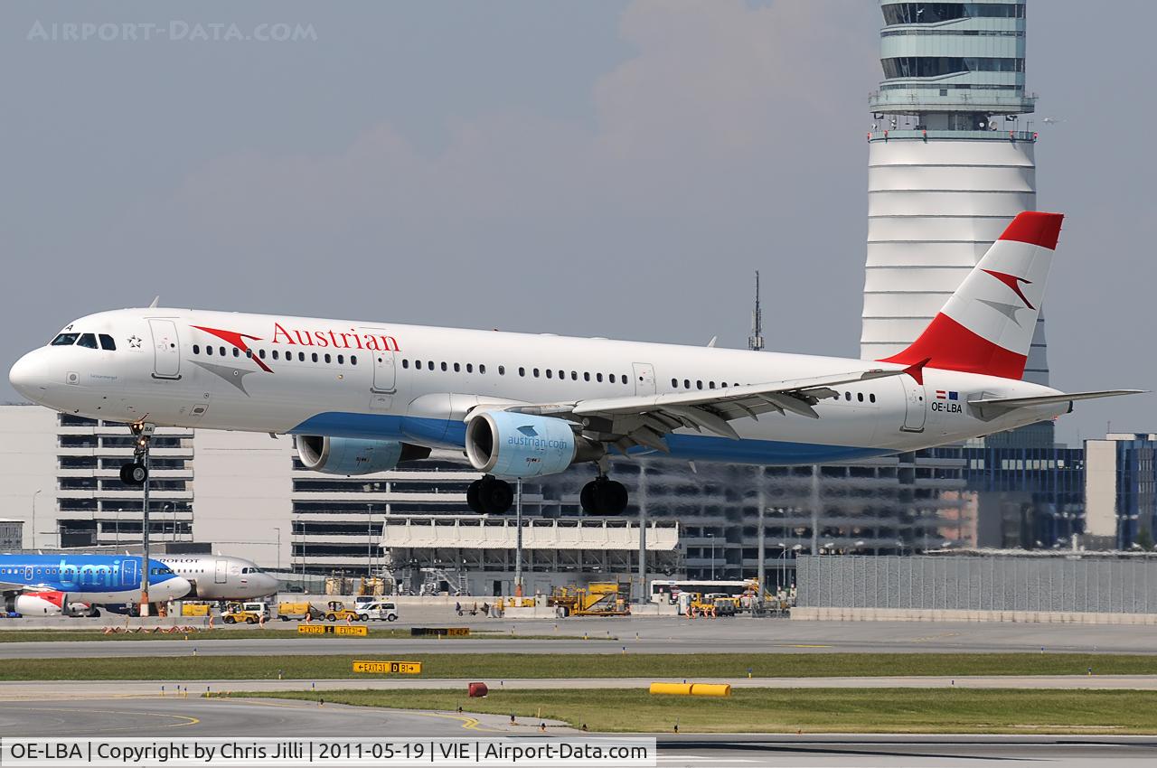 OE-LBA, 1995 Airbus A321-111 C/N 552, Austrian Airlines