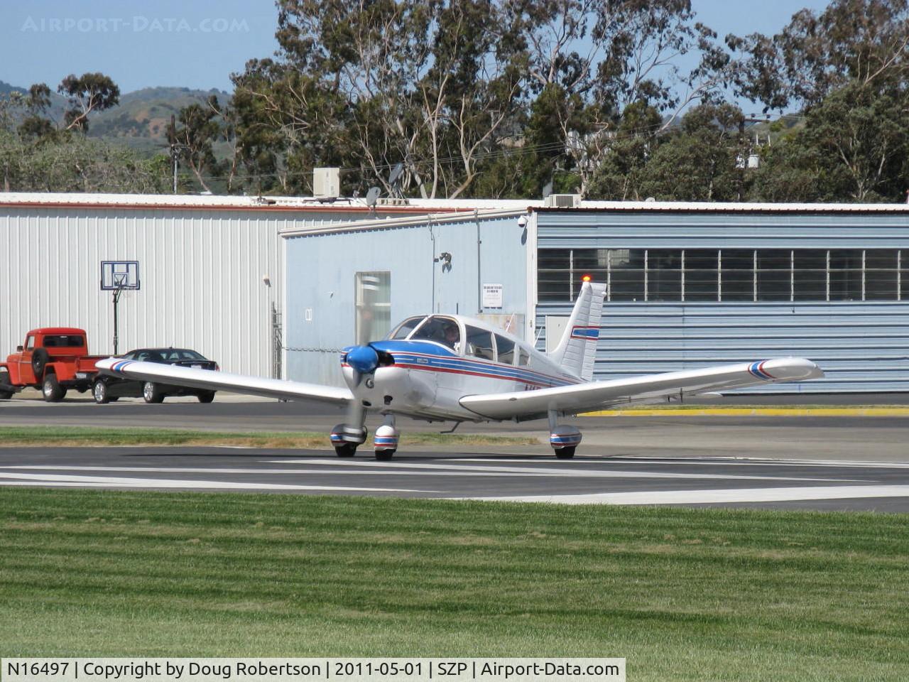 N16497, 1973 Piper PA-28-235 Cherokee Charger C/N 28-7310101, 1973 Piper PA-28-235 CHEROKEE CHARGER, Lycoming O-540-D4B5 235 Hp, taking the active