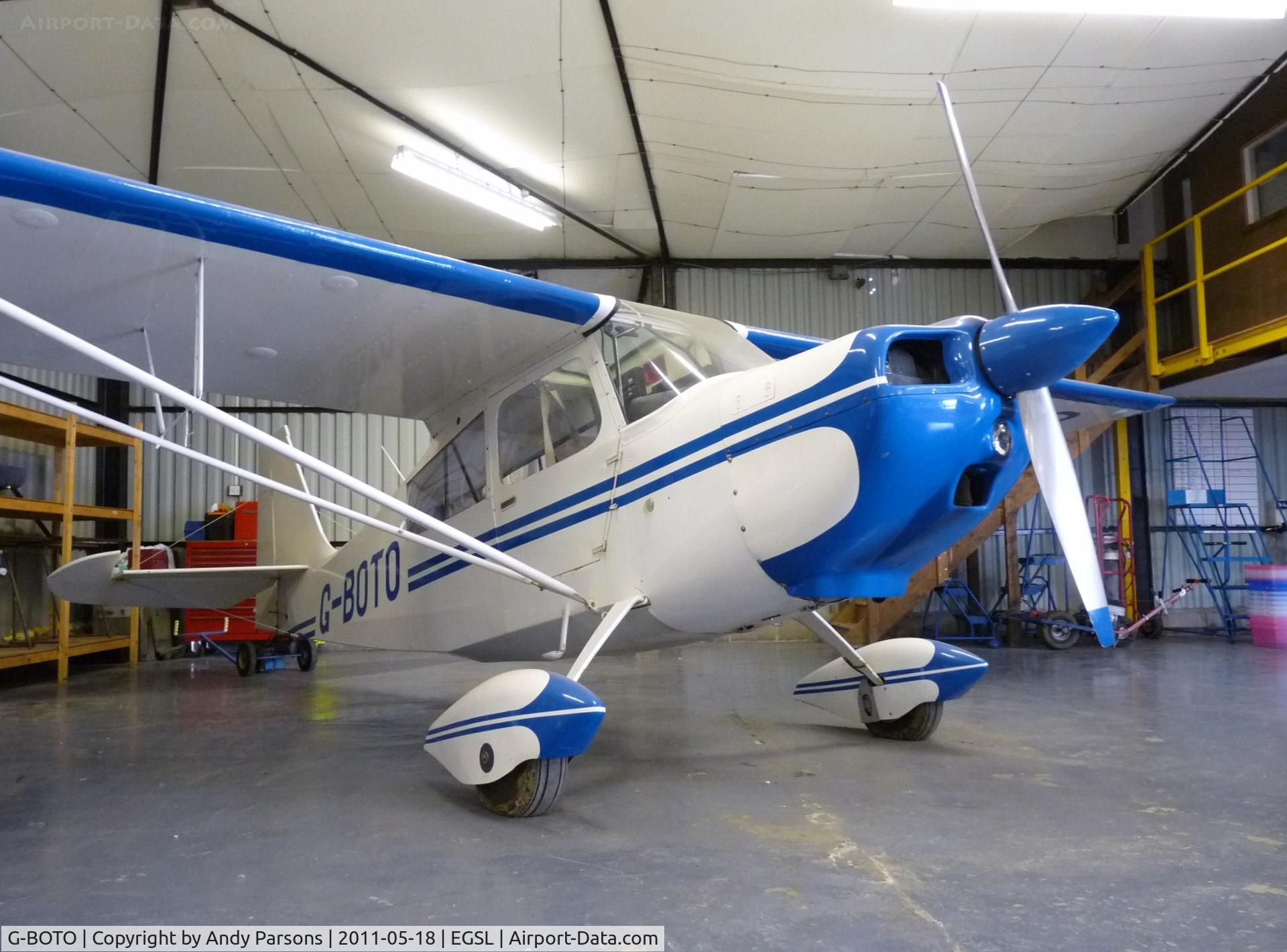 G-BOTO, 1973 Bellanca 7ECA Citabria Citabria C/N 939-73, Hangered at Andrewsfield