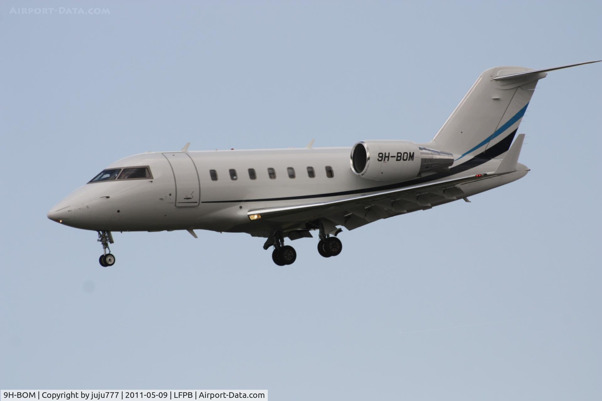 9H-BOM, 2009 Bombardier Challenger 605 (CL-600-2B16) C/N 5785, on transit at Le Bourget