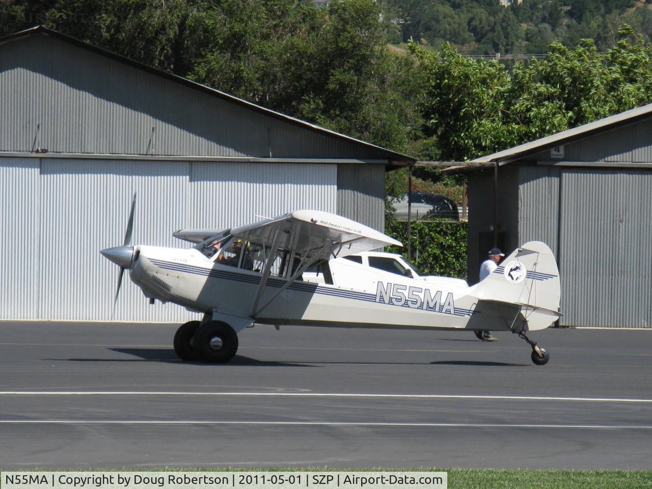 N55MA, 2005 Aviat A-1B Husky C/N 2316, 2005 Aviat A-1B HUSKY, Lycoming O-360 180 Hp, taxi