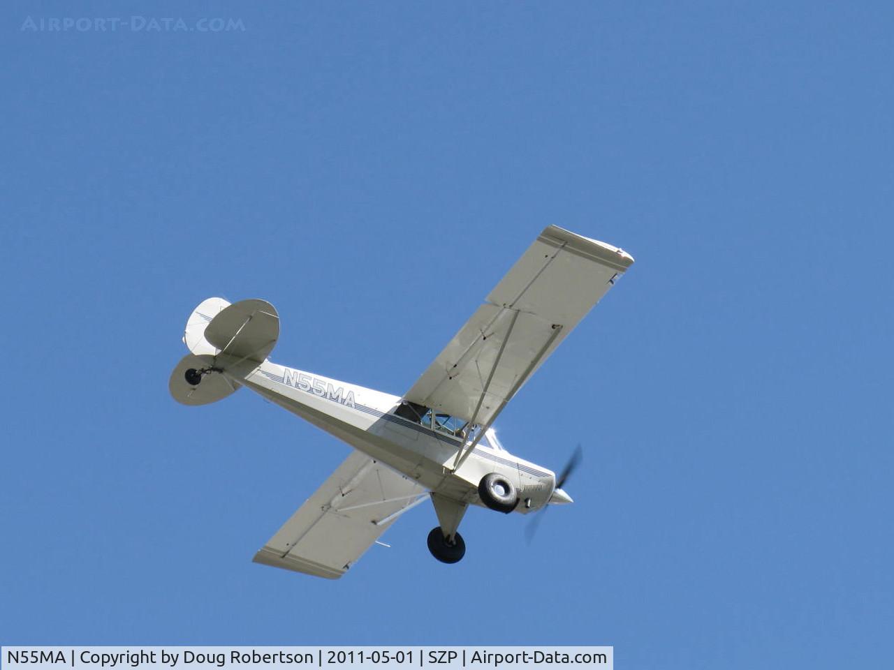 N55MA, 2005 Aviat A-1B Husky C/N 2316, 2005 Aviat A-1B HUSKY, Lycoming O-360 180 Hp, on final Rwy 04