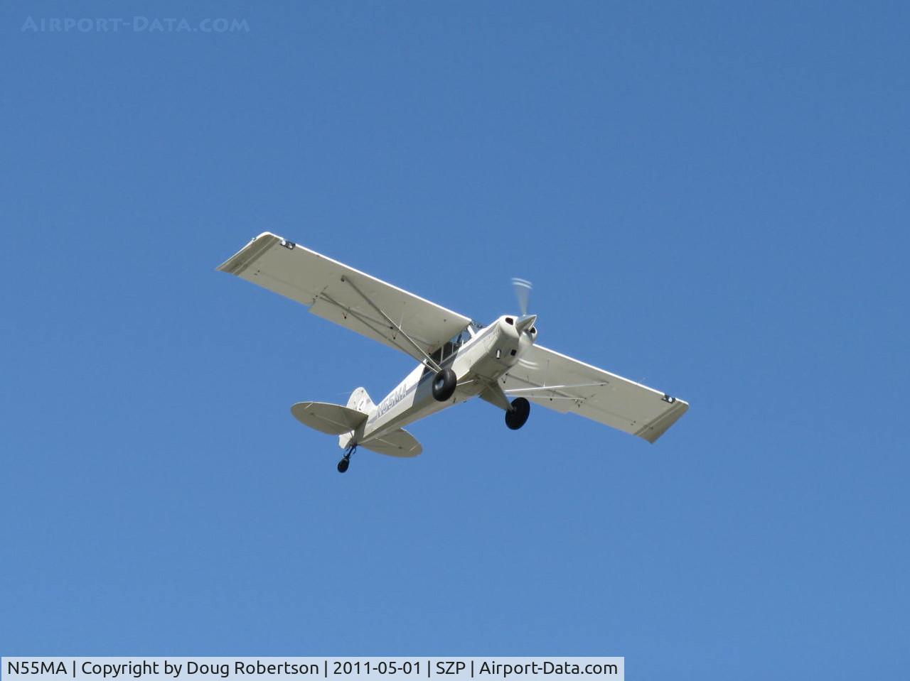 N55MA, 2005 Aviat A-1B Husky C/N 2316, 2005 Aviat A-1B HUSKY, Lycoming O-360 180 Hp, on final Rwy 04
