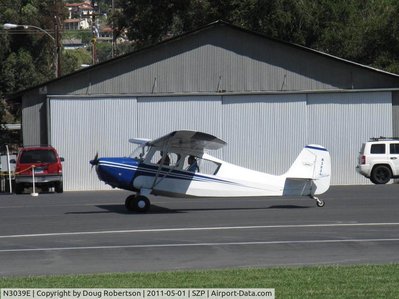 N3039E, 1946 Aeronca 7AC Champion C/N 7AC-6625, 1946 Aeronca 7AC CHAMPION, Continental O-200 100 Hp, taxi