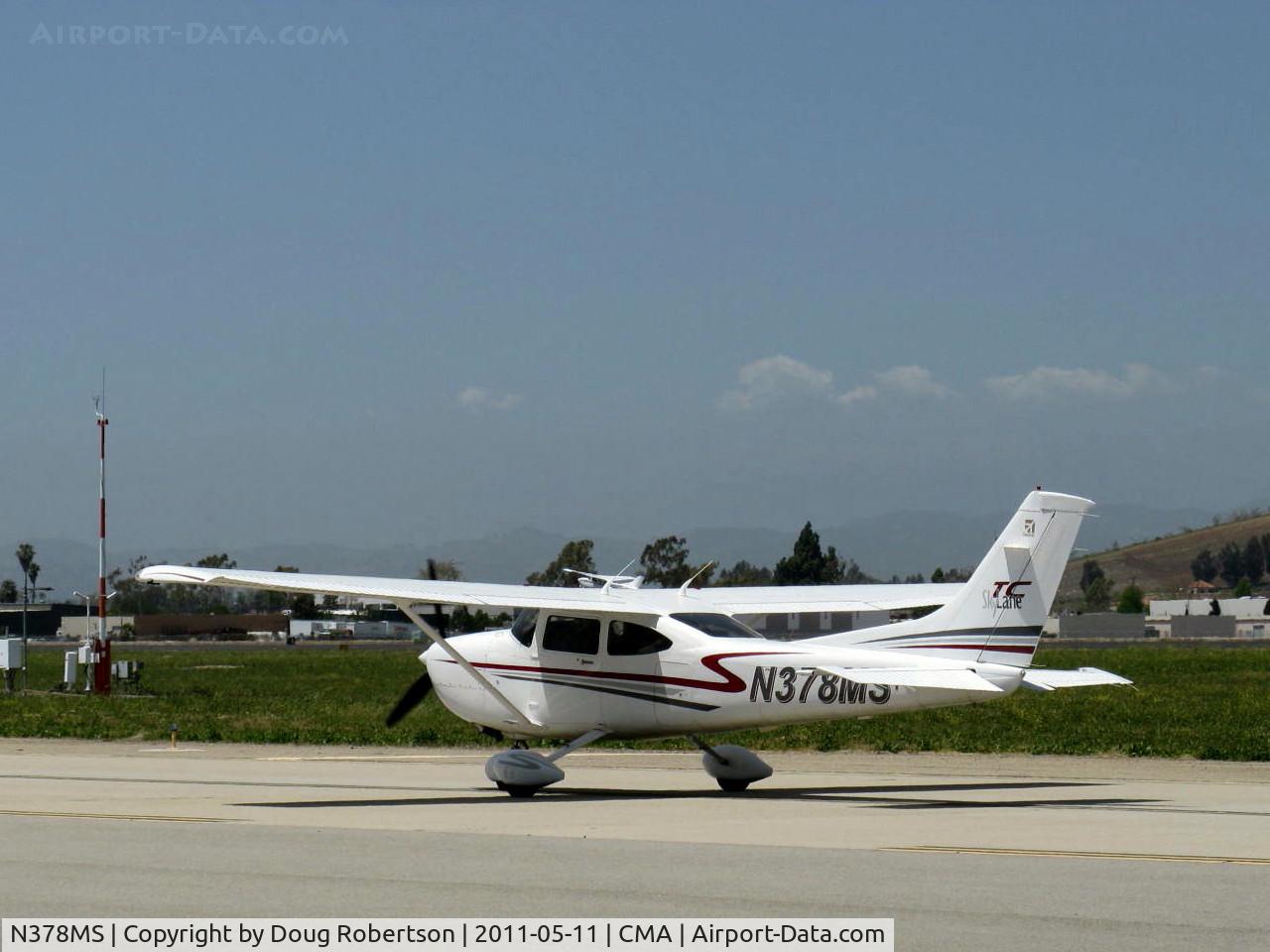 N378MS, 2002 Cessna T182T Turbo Skylane C/N T18208082, 2002 Cessna T182T TURBO SKYLANE TC, Lycoming TIO-540-AK1A 235 Hp, taxi