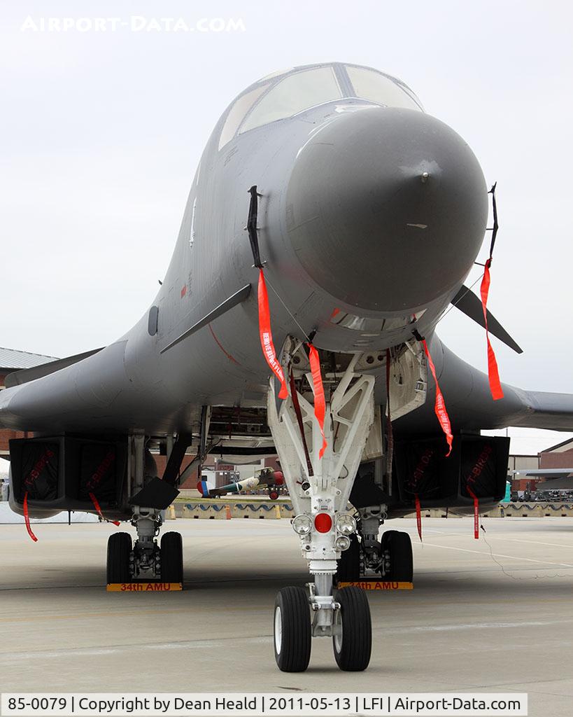 85-0079, 1985 Rockwell B-1B Lancer C/N 39, USAF B-1B Lancer 85-0079 from Ellsworth AFB - Rapid City, SD, on display at the Airpower Over Hampton Roads airshow at Langley AFB, VA.