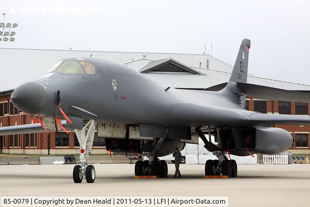 85-0079, 1985 Rockwell B-1B Lancer C/N 39, USAF B-1B Lancer 85-0079 from Ellsworth AFB - Rapid City, SD, on display at the Airpower Over Hampton Roads airshow at Langley AFB, VA.
