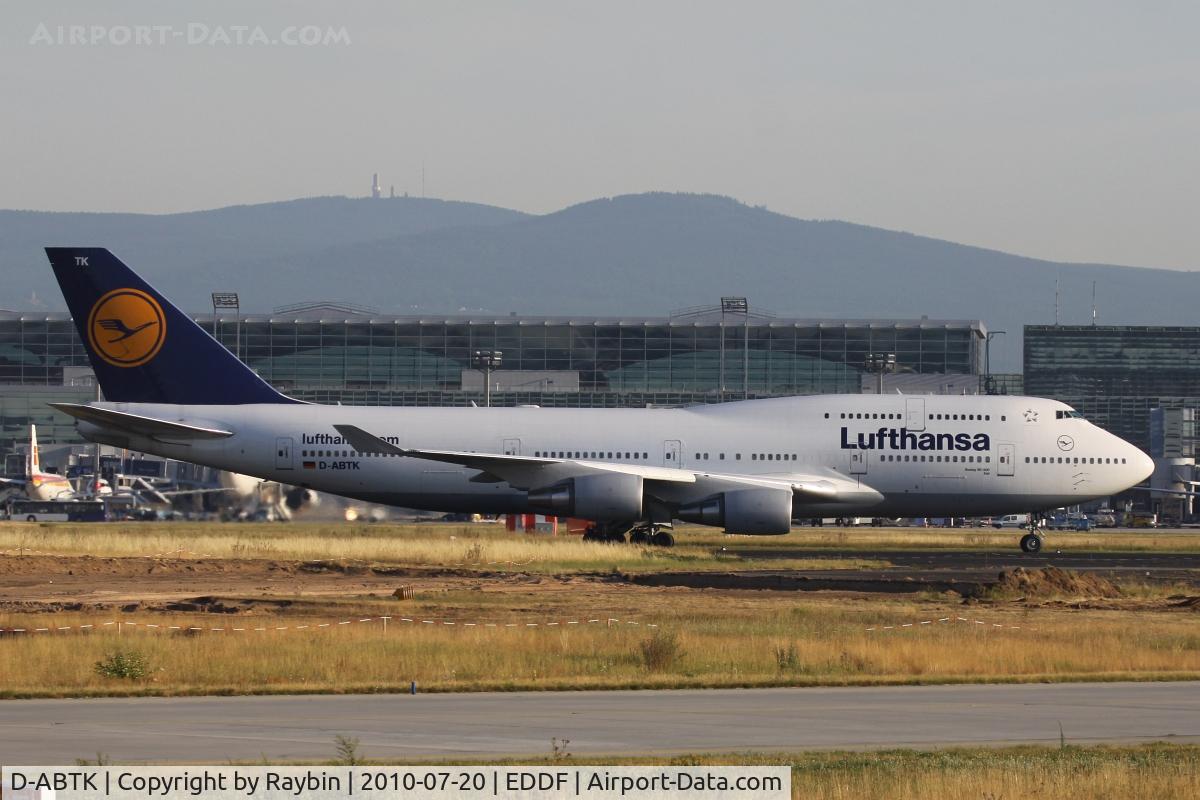 D-ABTK, 2001 Boeing 747-430 C/N 29871, I love this mighty plane!