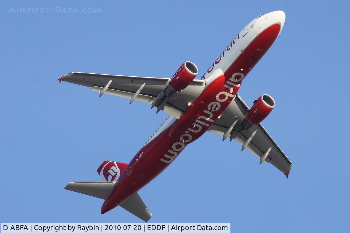 D-ABFA, 2009 Airbus A320-214 C/N 4101, Up in the sky
