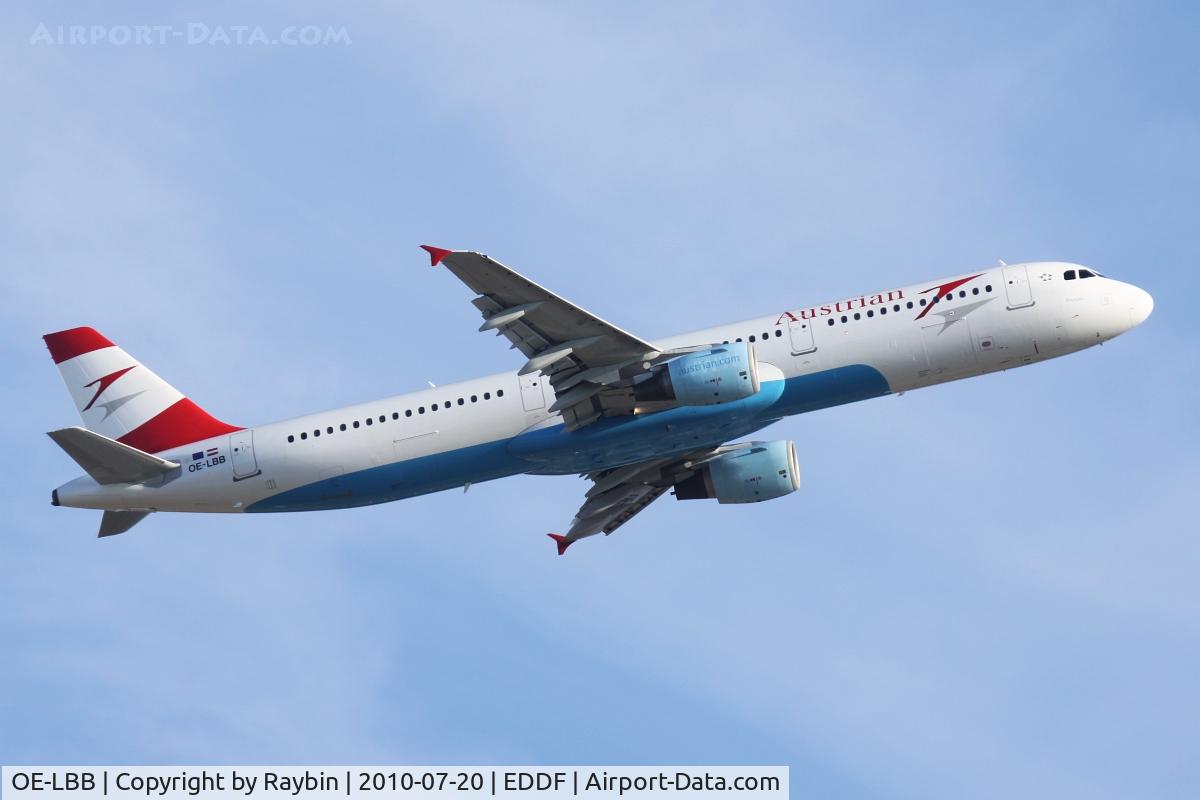 OE-LBB, 1995 Airbus A321-111 C/N 570, Austrian, Austrian Airlines or Austrian Arrows??