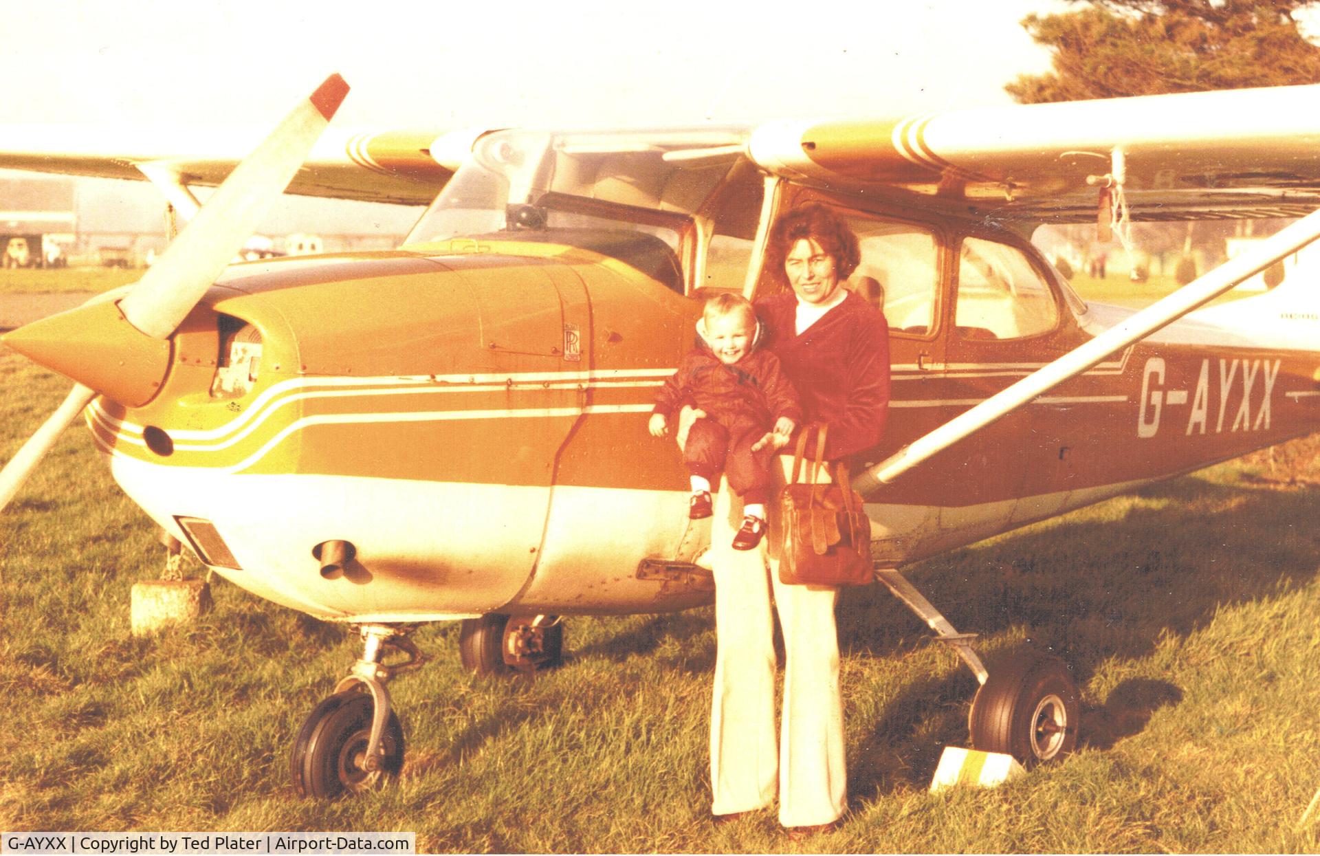 G-AYXX, 1971 Reims F172H Skyhawk C/N 0656, Owned by my brother. Early 1970s