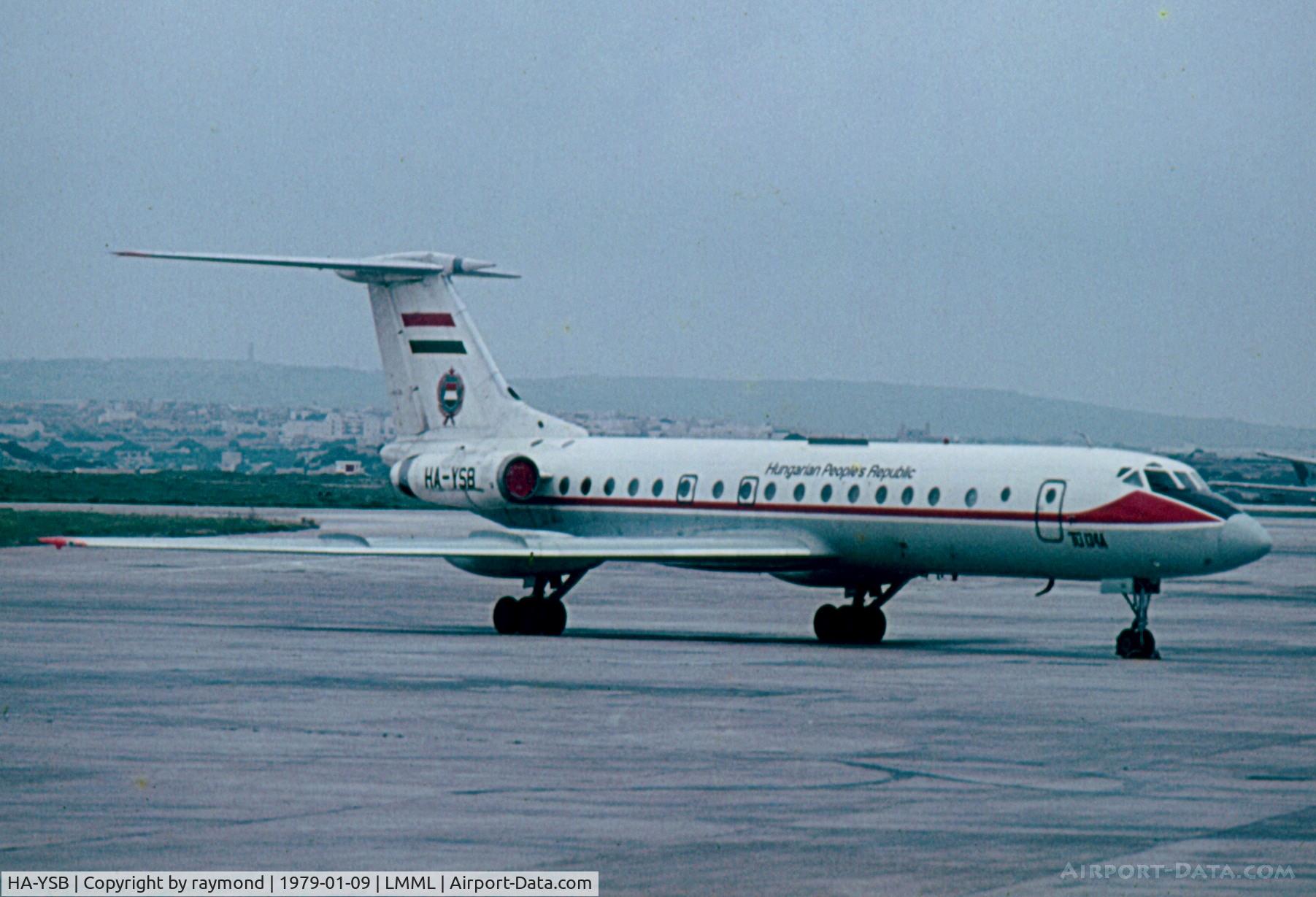 HA-YSB, 1974 Tupolev Tu-134A-3 C/N 17103, Tu134 HA-YSB Govt of Hungary