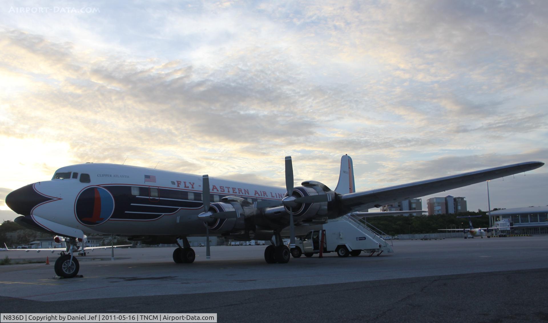 N836D, 1957 Douglas DC-7B C/N 45345, N836D at TNCM