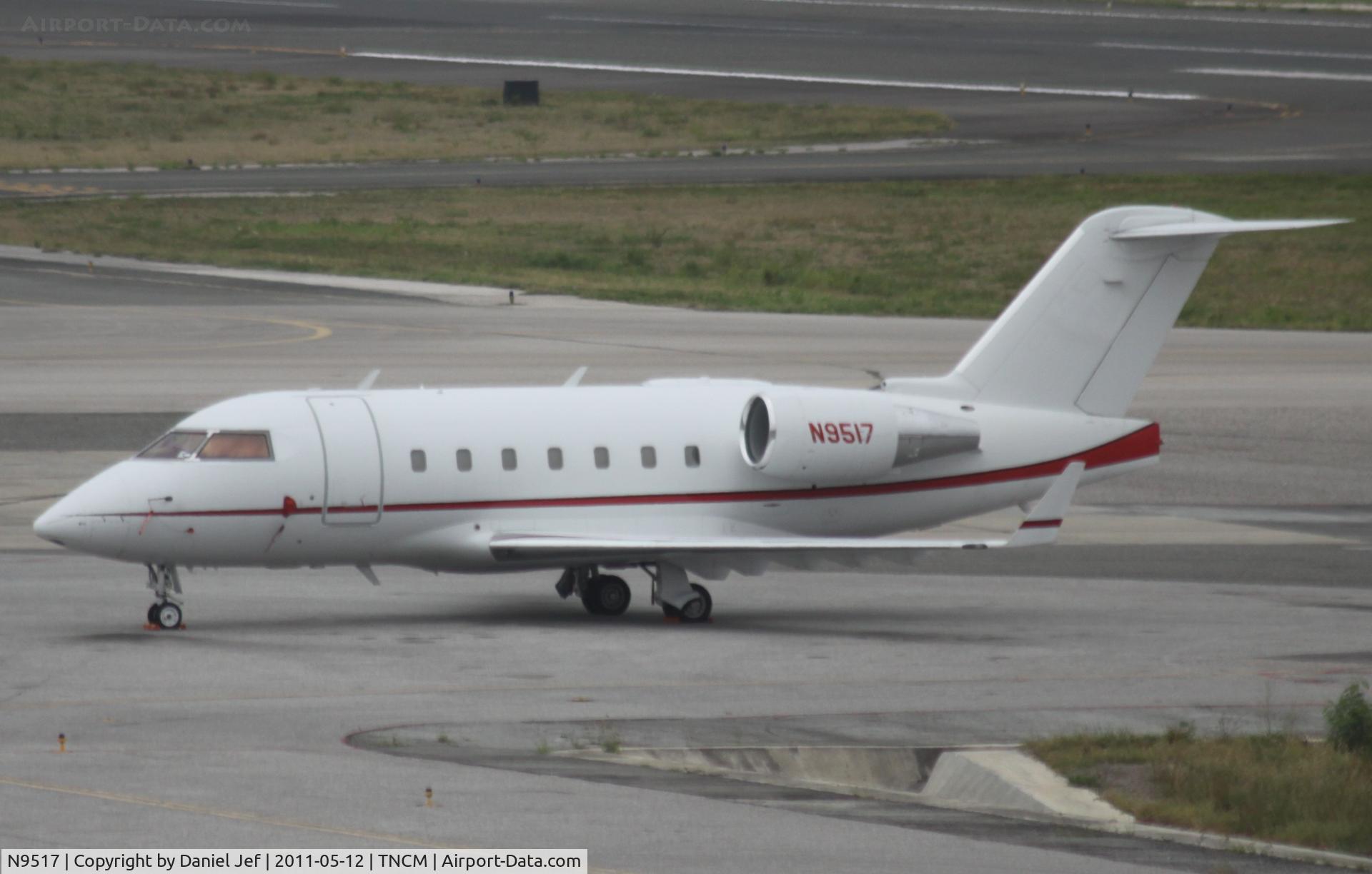 N9517, 1992 Canadair Challenger  601-3A (CL-600-2B16) C/N 5117, N9517 on the ramp at TNCM