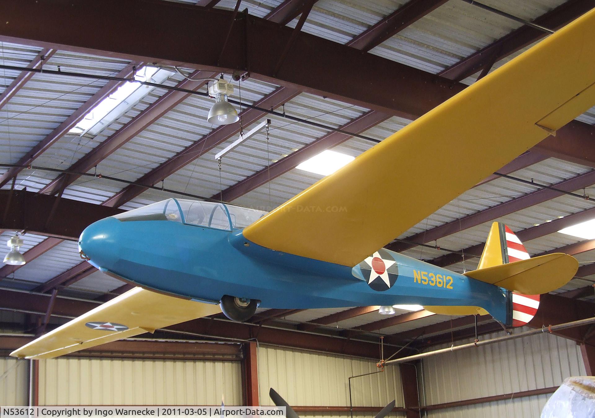 N53612, 1945 Laister-kauffman LK-10A C/N 9, Laister-Kauffman LK-10A / TG-4A at the Planes of Fame Air Museum, Chino CA