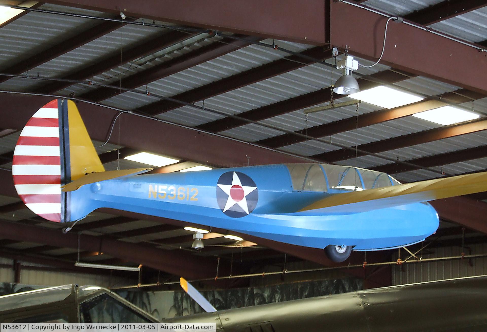 N53612, 1945 Laister-kauffman LK-10A C/N 9, Laister-Kauffman LK-10A / TG-4A at the Planes of Fame Air Museum, Chino CA