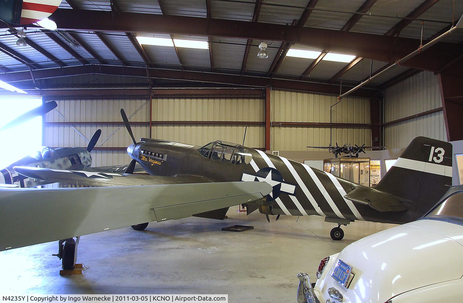 N4235Y, 1943 North American P-51A Mustang C/N MSN 99-22354, North American P-51A Mustang at the Planes of Fame Air Museum, Chino CA