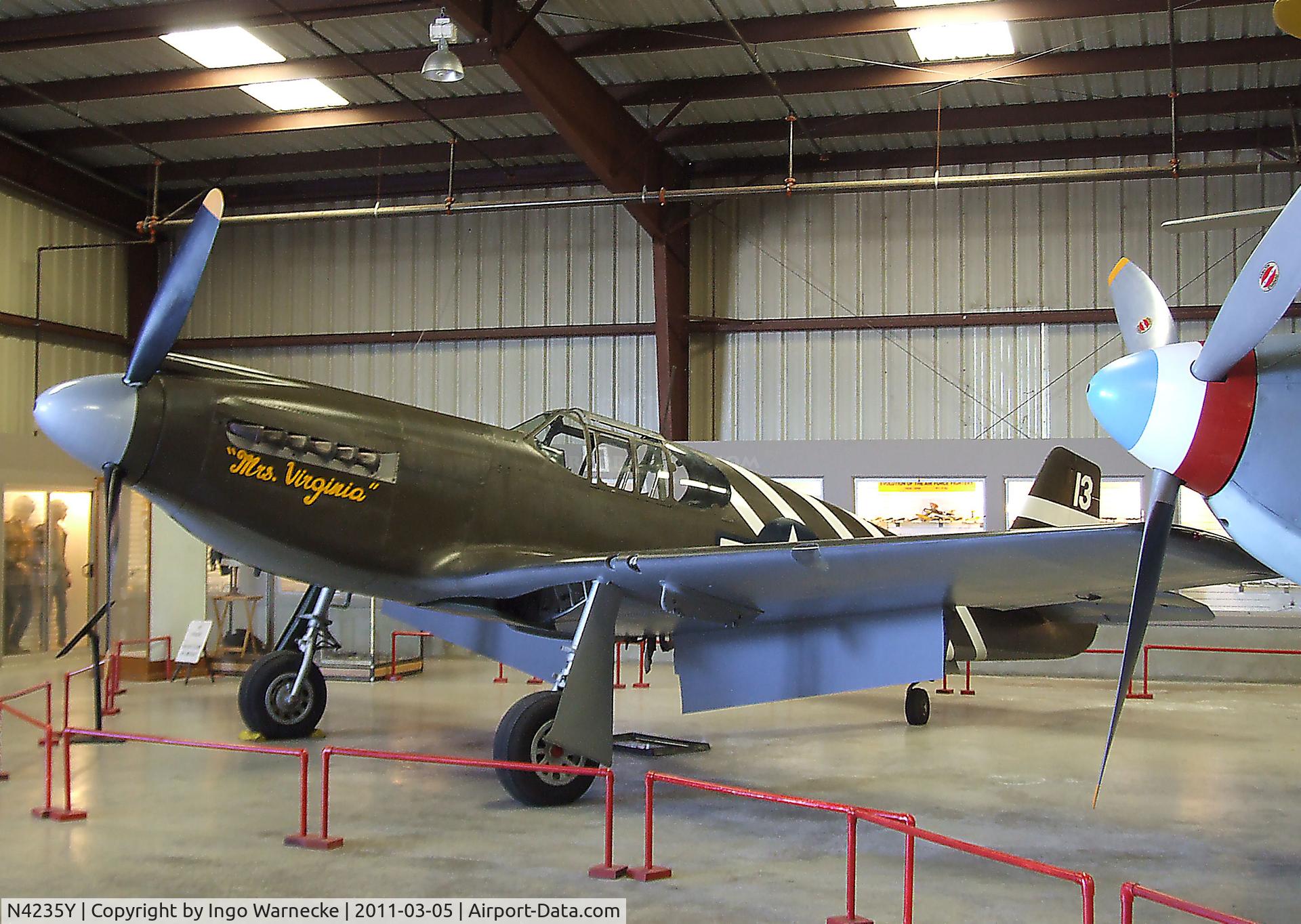 N4235Y, 1943 North American P-51A Mustang C/N MSN 99-22354, North American P-51A Mustang at the Planes of Fame Air Museum, Chino CA