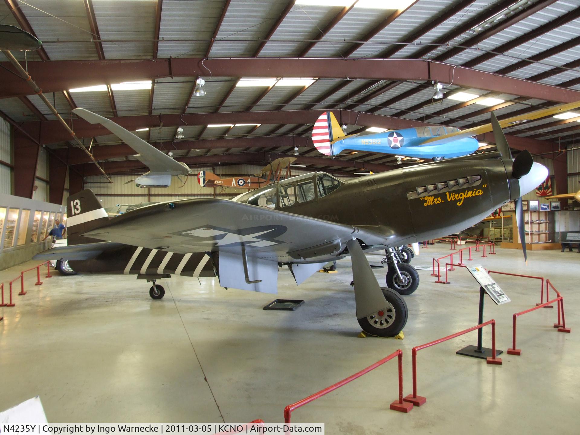 N4235Y, 1943 North American P-51A Mustang C/N MSN 99-22354, North American P-51A Mustang at the Planes of Fame Air Museum, Chino CA