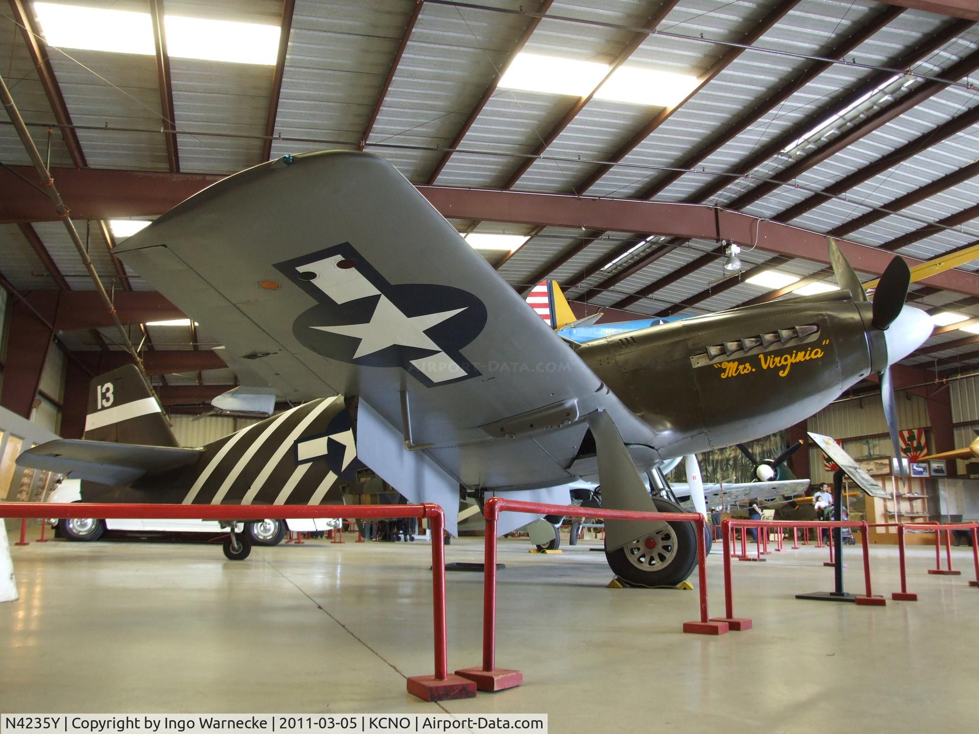 N4235Y, 1943 North American P-51A Mustang C/N MSN 99-22354, North American P-51A Mustang at the Planes of Fame Air Museum, Chino CA