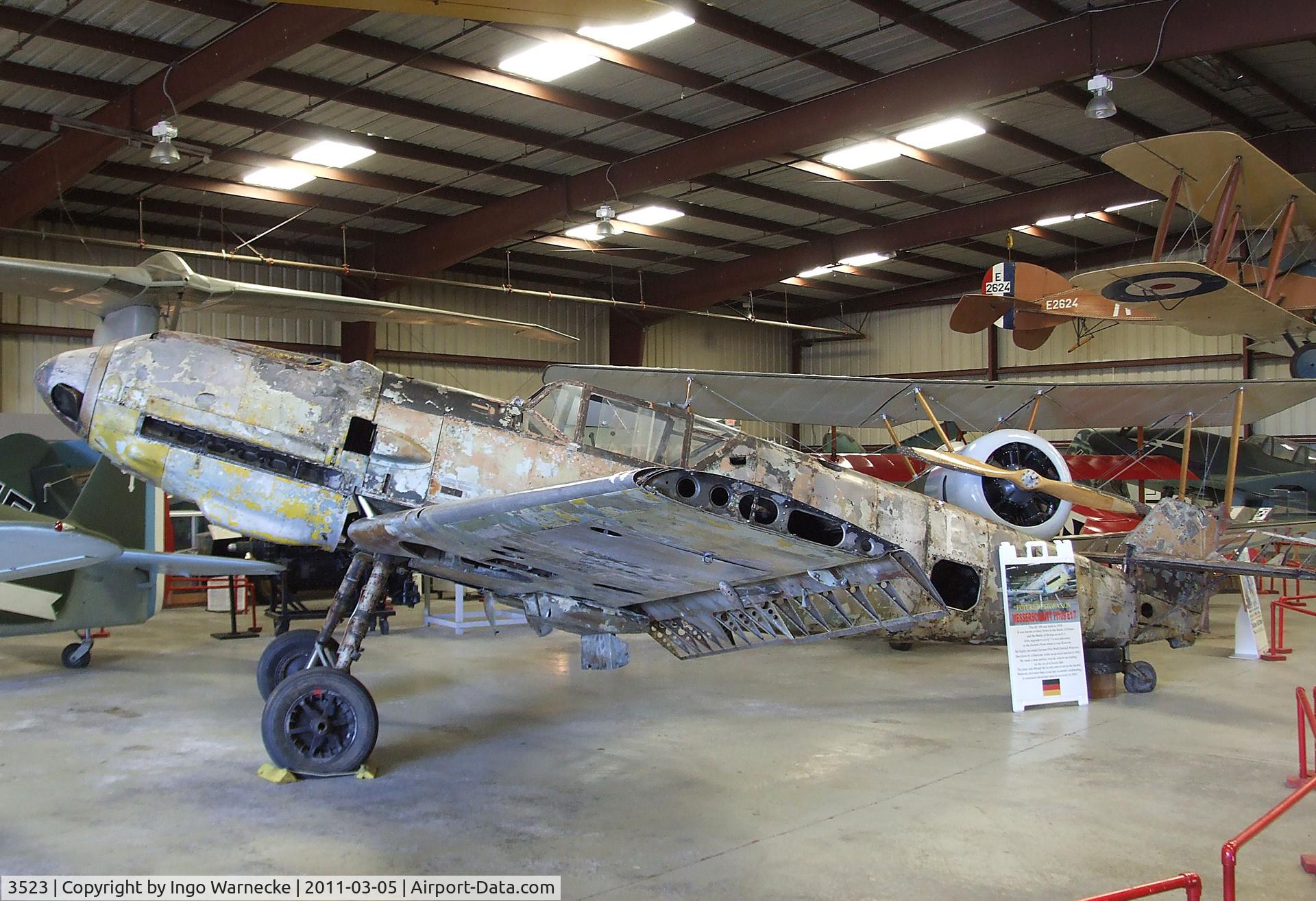3523, 1939 Messerschmitt Bf-109E-7 C/N 3523, Messerschmitt Bf 109E-7, to be restored at the Planes of Fame Air Museum, Chino CA