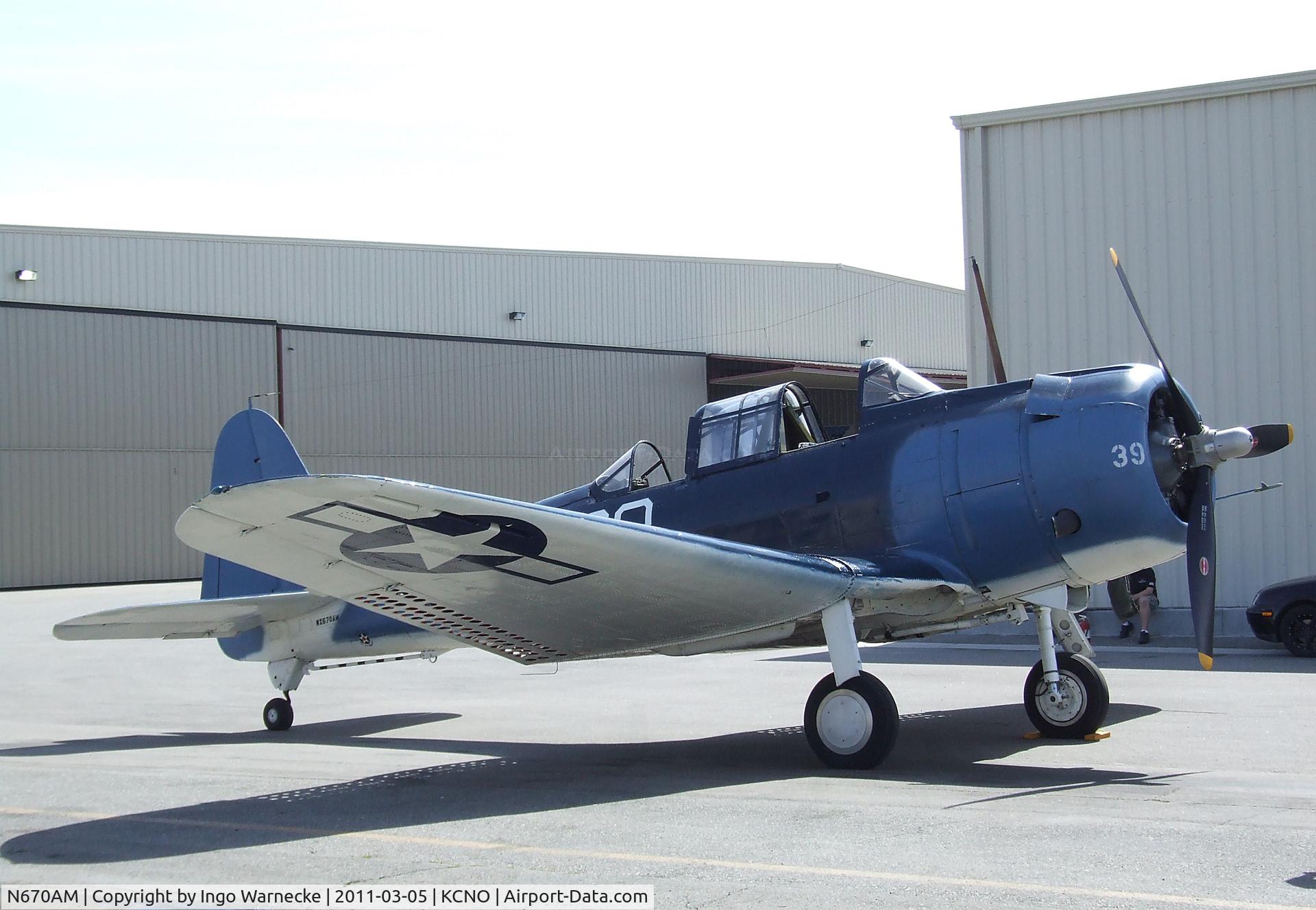 N670AM, 1993 Douglas SBD-5 Dauntless C/N 28536, Douglas SBD-5 Dauntless at the Planes of Fame Air Museum, Chino CA