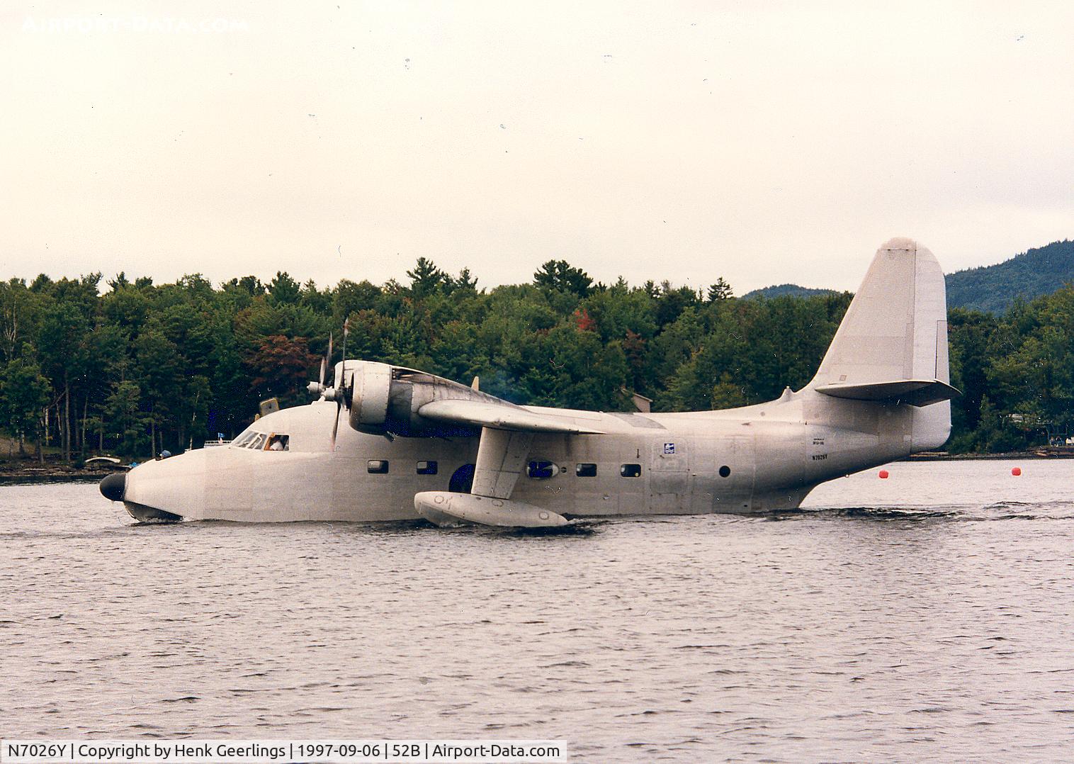 N7026Y, 1954 Grumman HU-16C (UF-1) Albatross C/N G-394, Sea plane Fly In 1997 . Greenville , ME