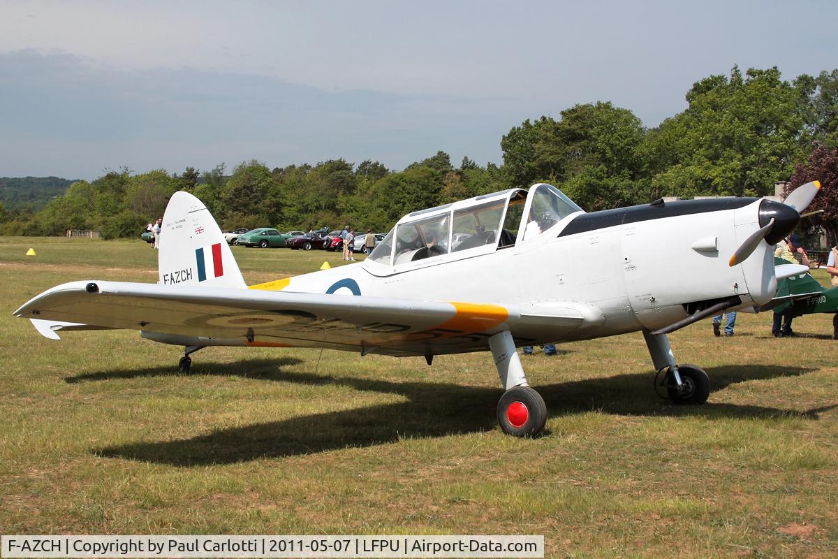F-AZCH, De Havilland DHC-1 Chipmunk 22 C/N C1/0702, Note the old cars aligned in the background.