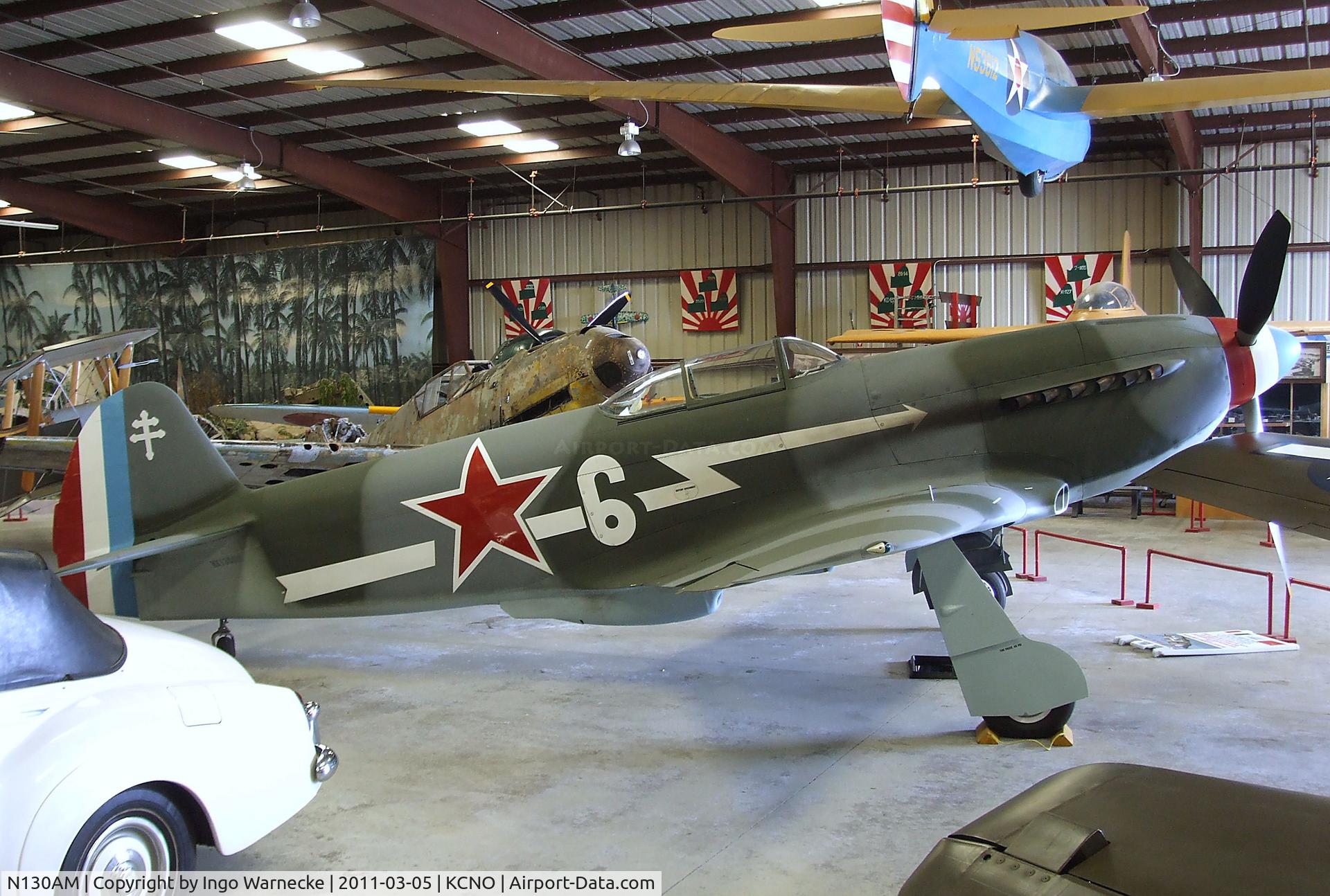 N130AM, 1995 Yakovlev Yak-3U C/N 170101, Yakovlev Yak-3U at the Planes of Fame Air Museum, Chino CA