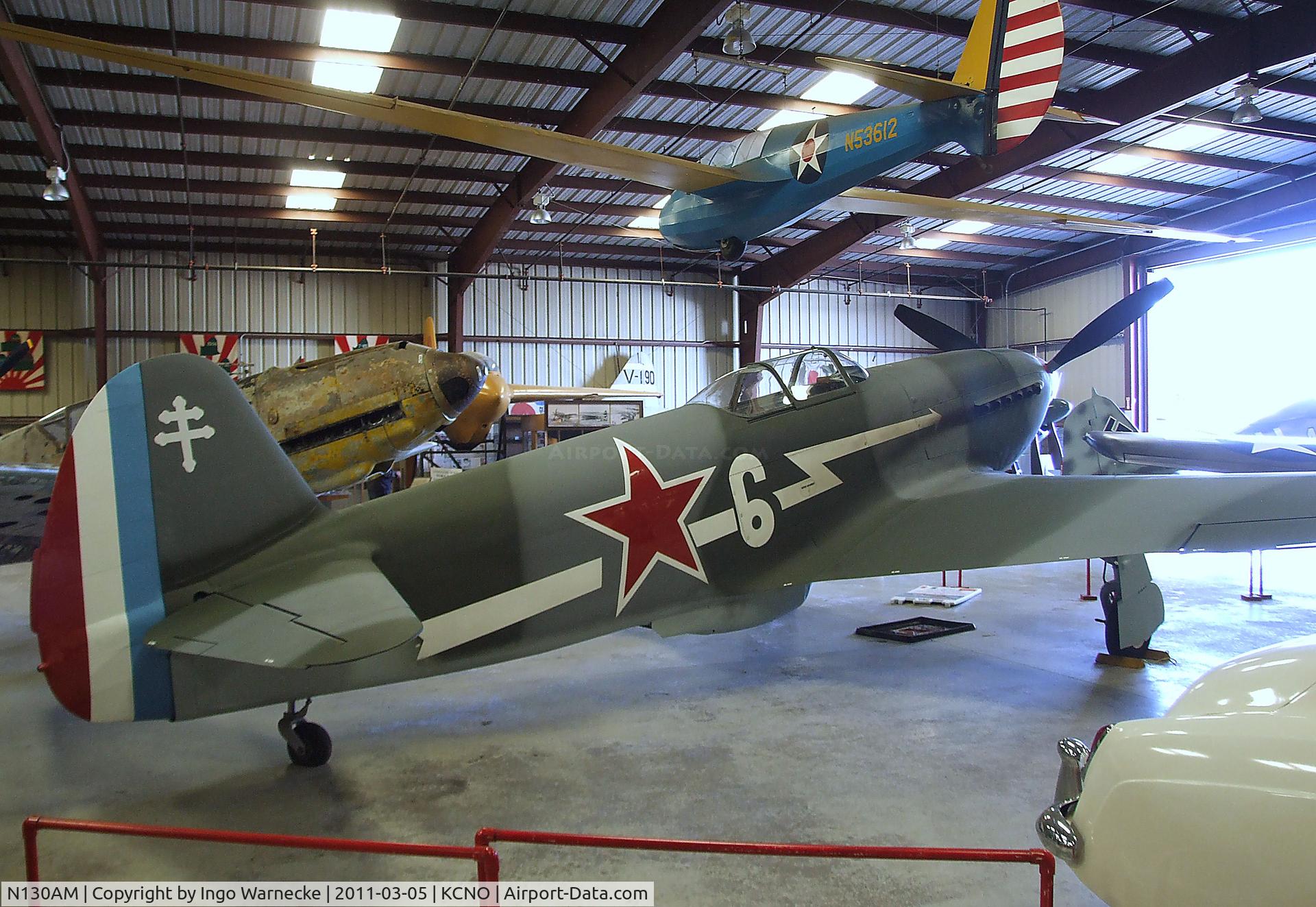 N130AM, 1995 Yakovlev Yak-3U C/N 170101, Yakovlev Yak-3U at the Planes of Fame Air Museum, Chino CA