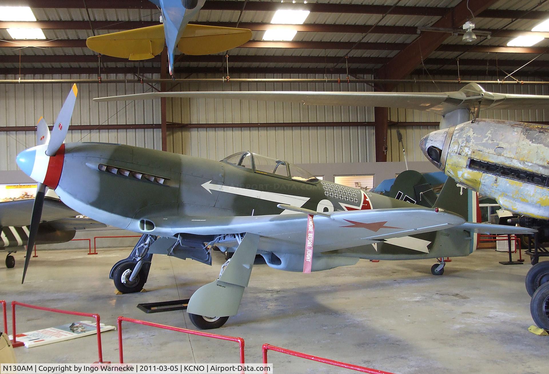 N130AM, 1995 Yakovlev Yak-3U C/N 170101, Yakovlev Yak-3U at the Planes of Fame Air Museum, Chino CA