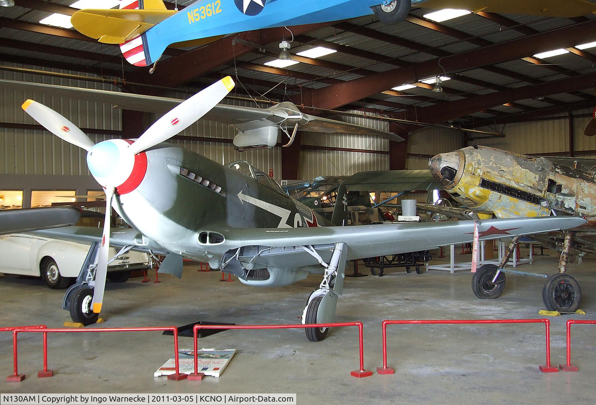 N130AM, 1995 Yakovlev Yak-3U C/N 170101, Yakovlev Yak-3U at the Planes of Fame Air Museum, Chino CA