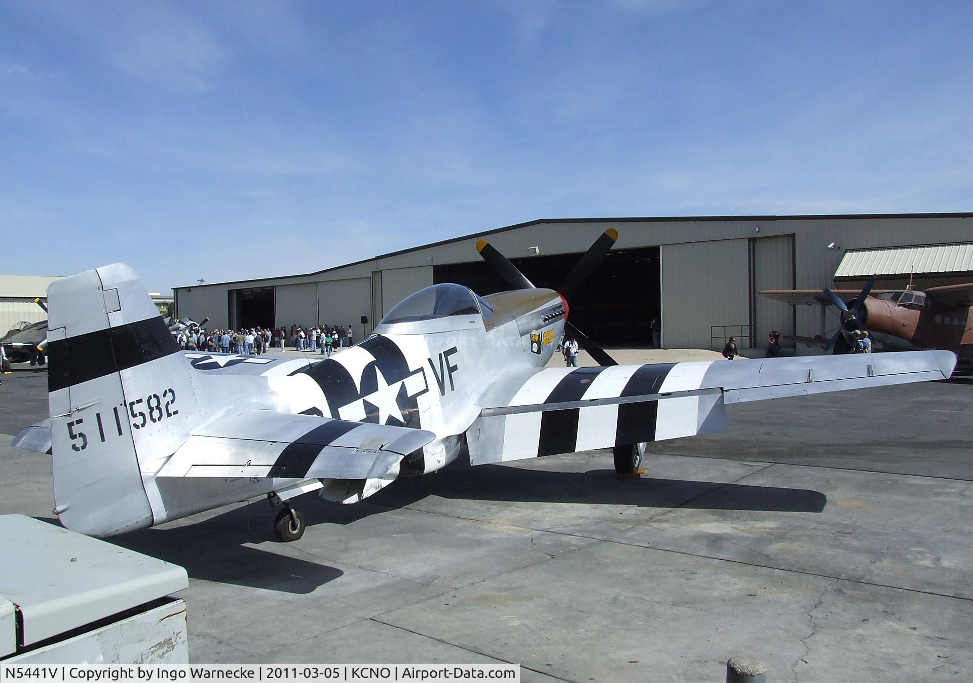 N5441V, 1961 North American F-51D Mustang C/N 45-11582, North American P-51D Mustang at the Planes of Fame Air Museum, Chino CA