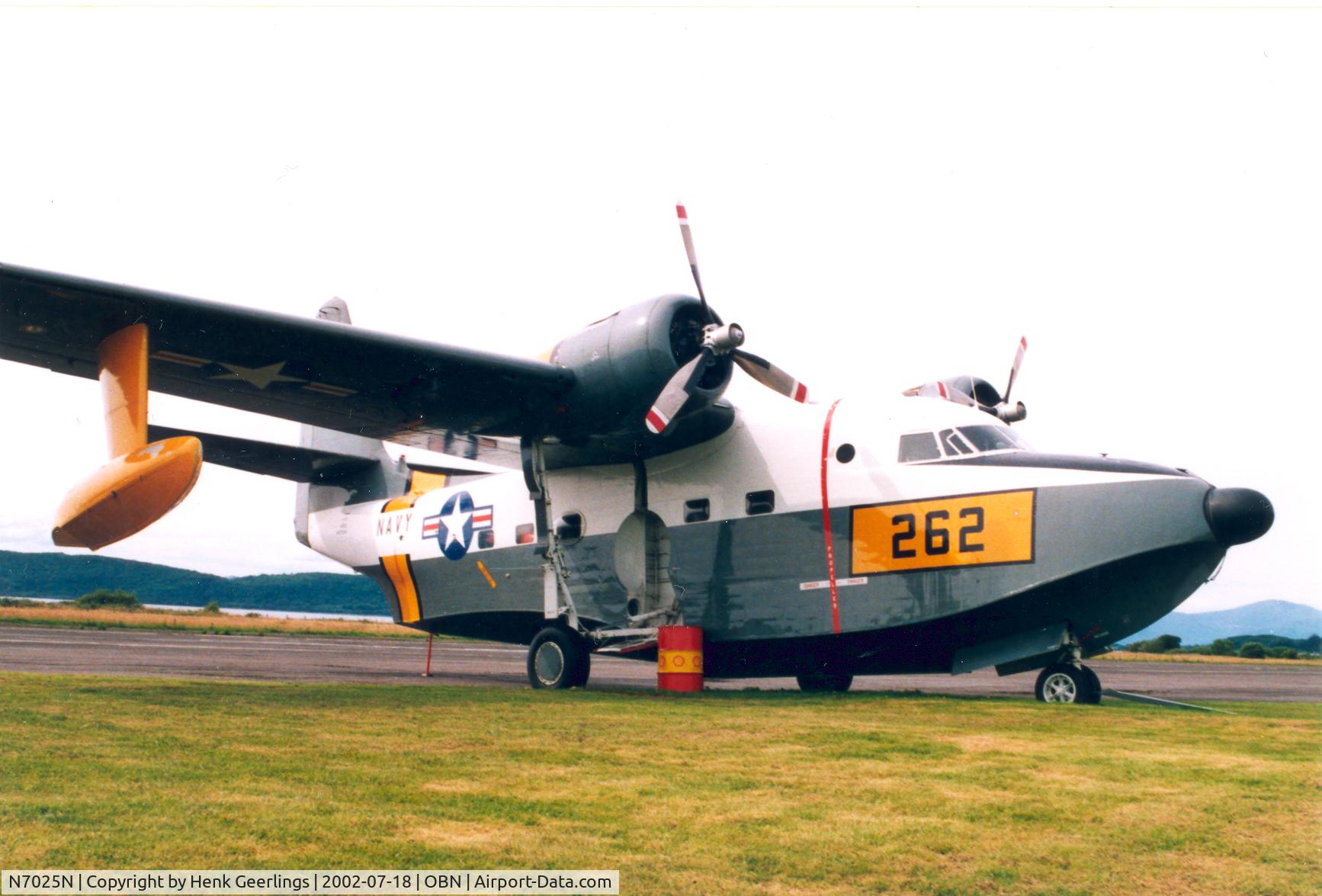 N7025N, 1955 Grumman HU-16C (UF-1) Albatross C/N G-409, Oban Airport , Scotland , UK