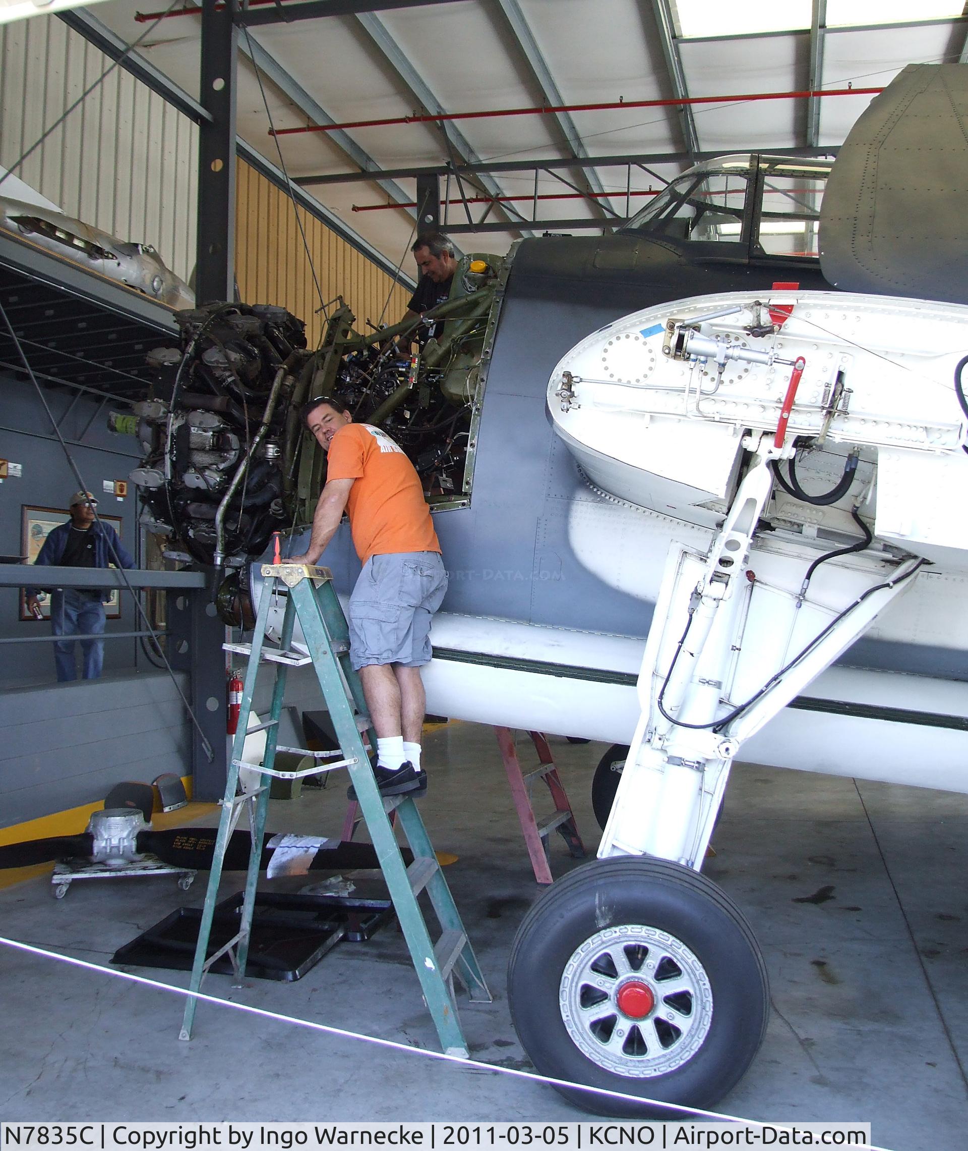 N7835C, Grumman TBM-3E Avenger C/N 7154, Grumman (General Motors) TBM-3E Avenger at the Planes of Fame Air Museum, Chino CA