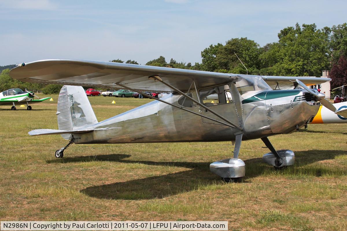 N2986N, 1947 Cessna 140 C/N 13244, Just love this bare-metal look!
