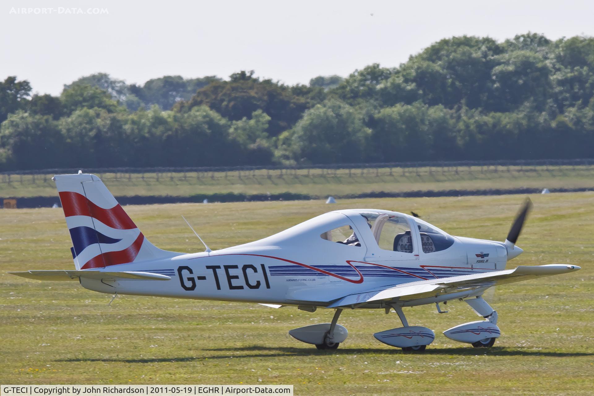 G-TECI, 2010 Tecnam P-2002JF Sierra C/N 127, Lining up for runway 24