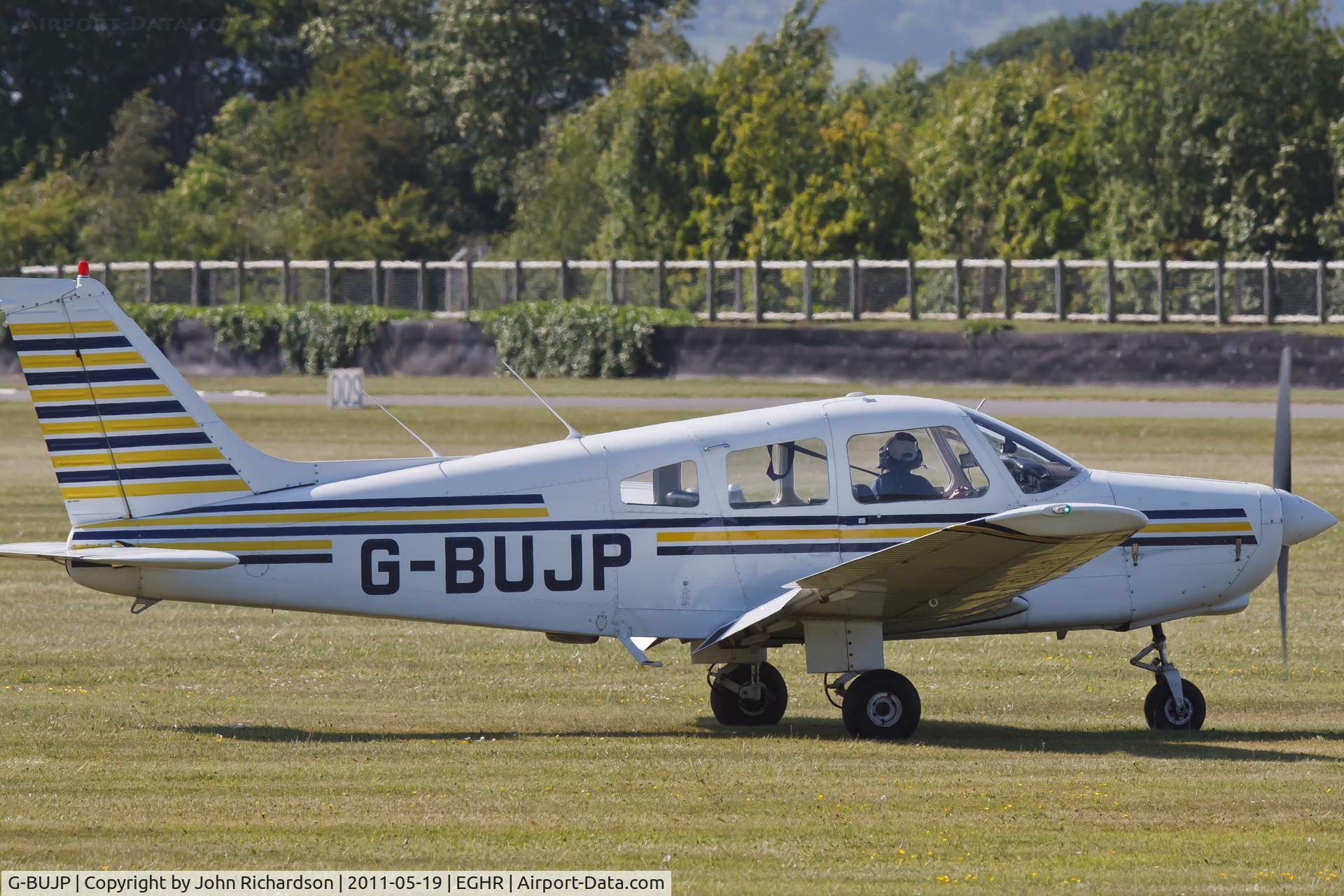 G-BUJP, 1979 Piper PA-28-161 C/N 28-7916047, Lining up for departure