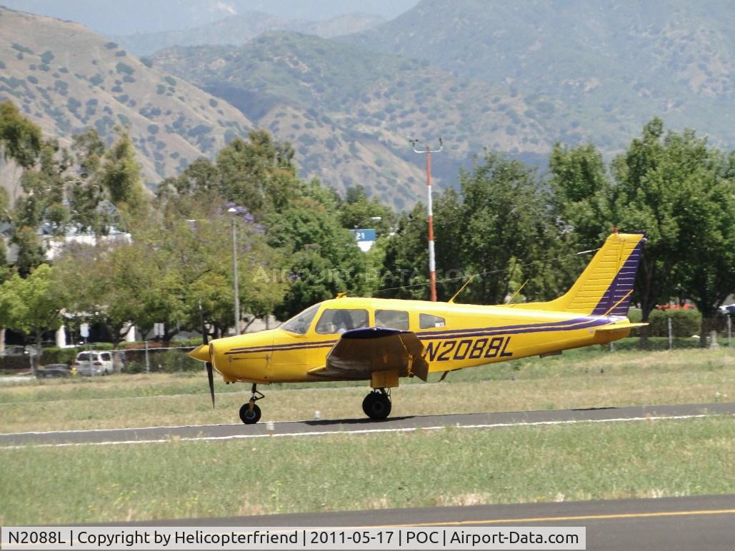 N2088L, 1978 Piper PA-28-161 Warrior C/N 28-7916240, Just landed on runway 26L and rolling out