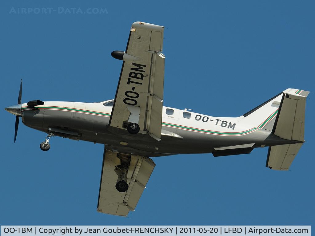 OO-TBM, 1989 Socata TBM-700 C/N 3, Avia-Rent Wallonie SCRL landing 23