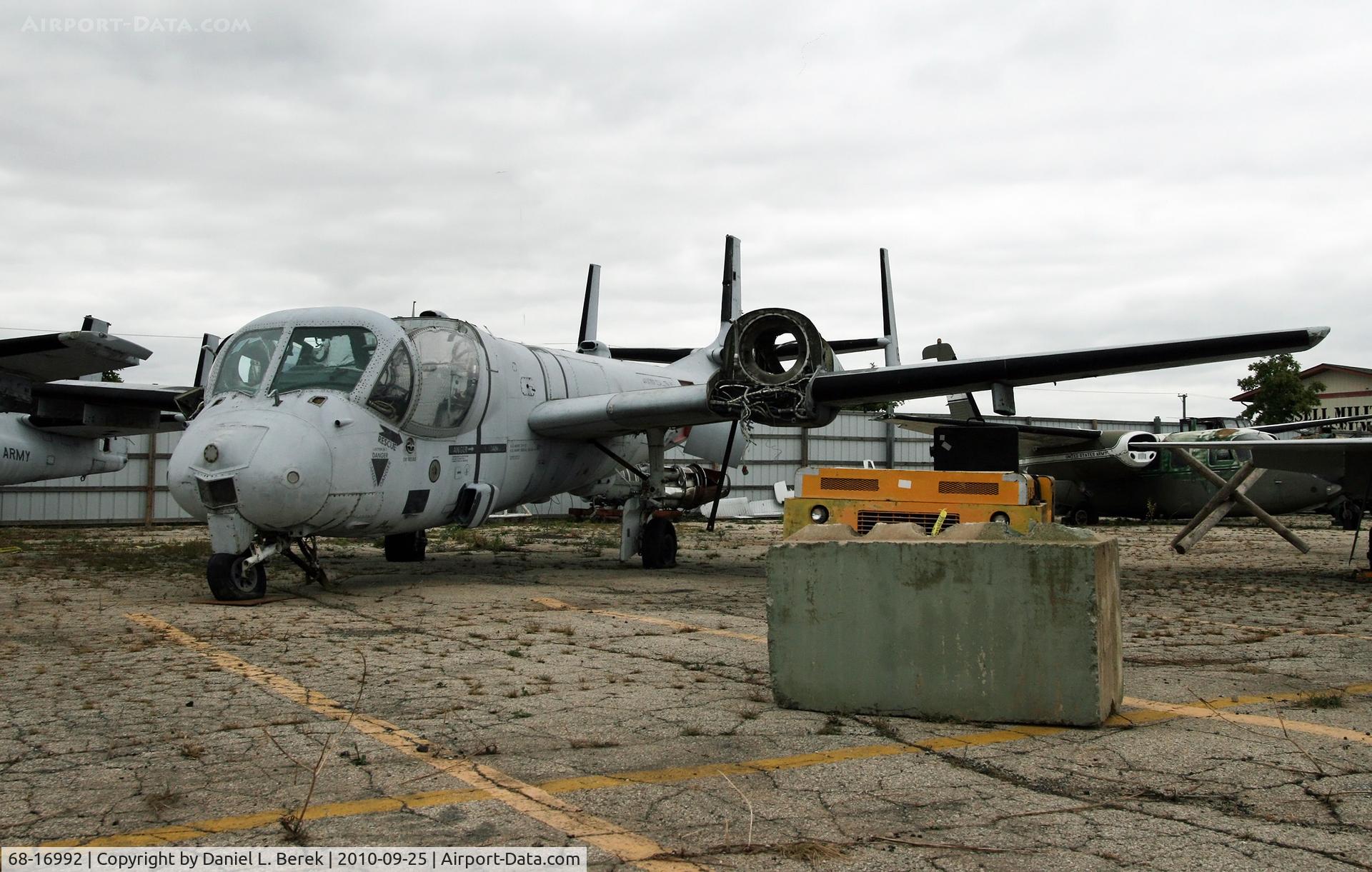 68-16992, 1968 Grumman OV-1D Mohawk C/N 62D, One of a pair of Vietnam-era Mohawks at the Russell Military Museum.