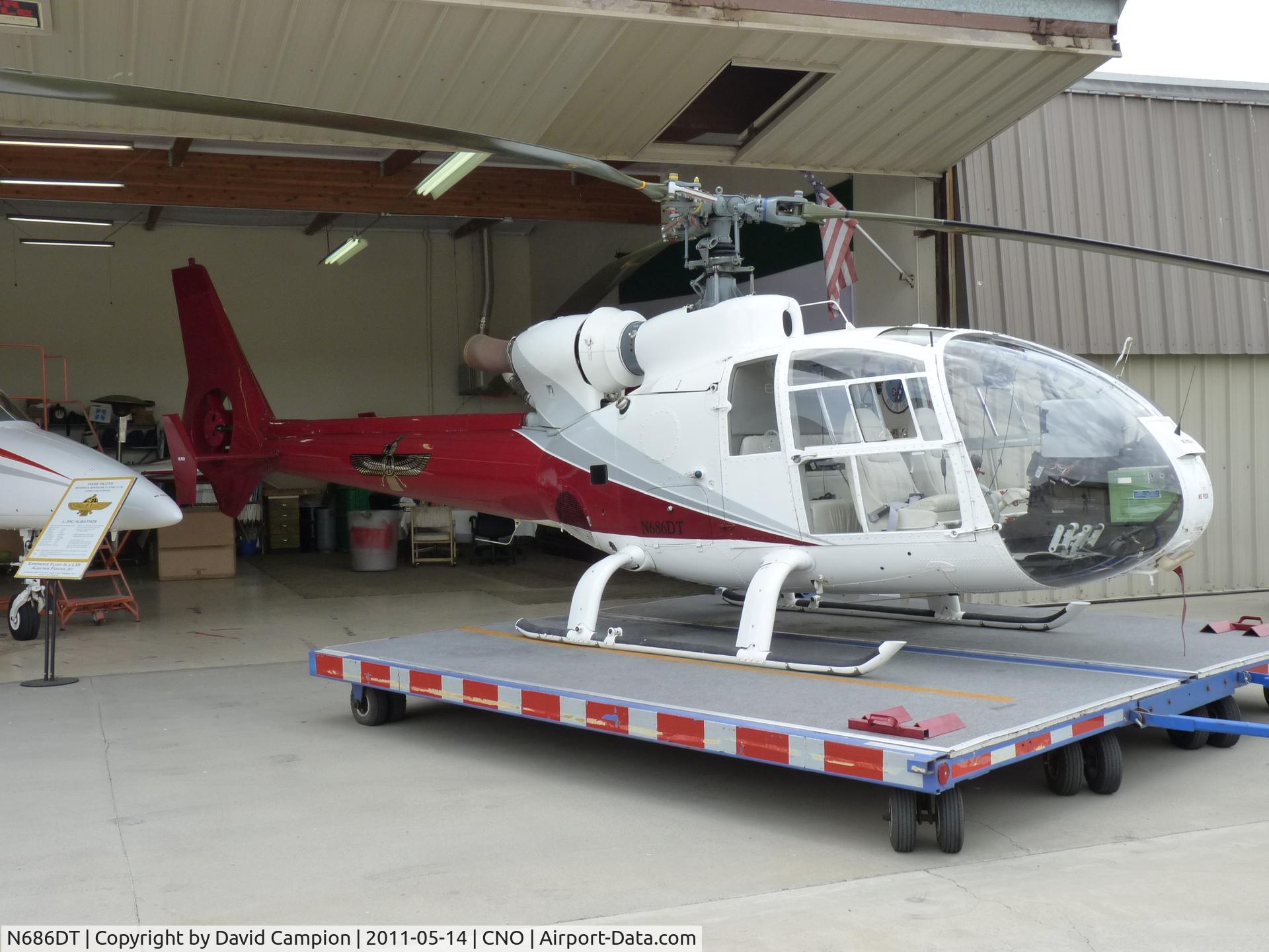 N686DT, 1974 Aérospatiale SA-341G Gazelle C/N 1200, During Chino Airshow 2011