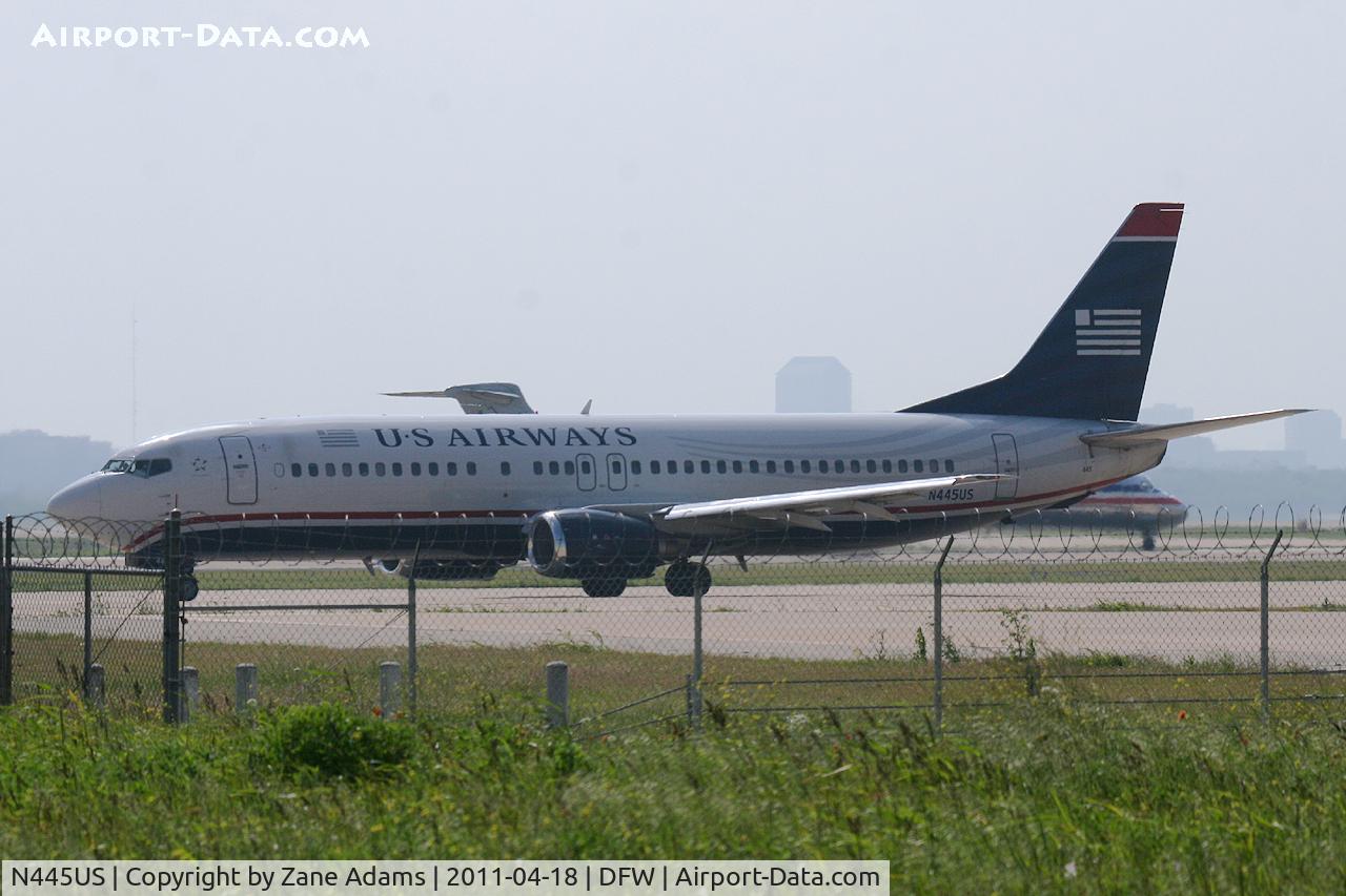 N445US, 1990 Boeing 737-4B7 C/N 24863, At DFW Airport, TX