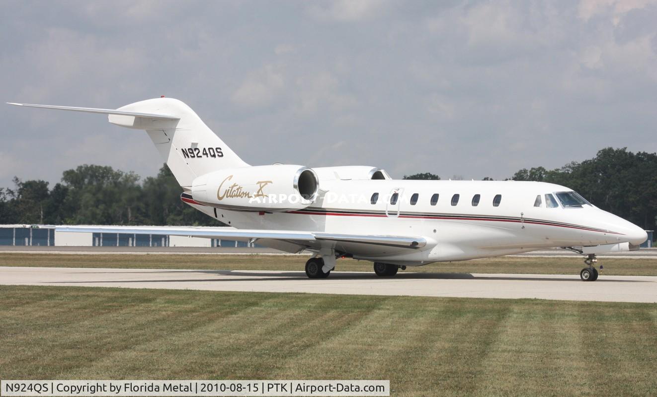 N924QS, 2000 Cessna 750 Citation X Citation X C/N 750-0124, Citation 10