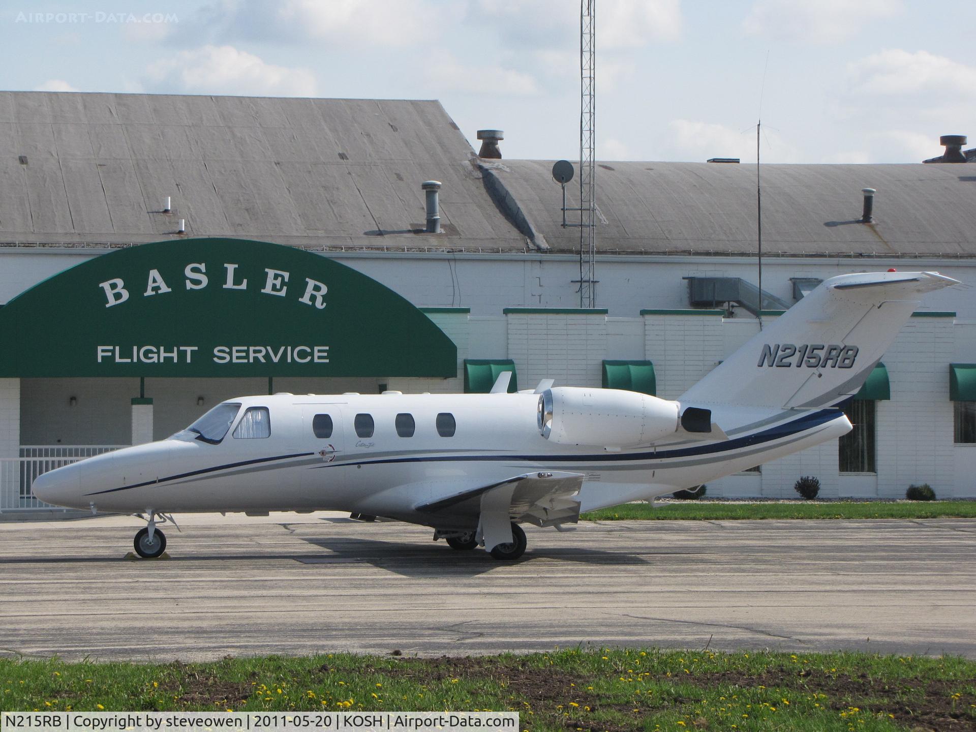 N215RB, 1997 Cessna 525 CitationJet C/N 525-0031, At Basler Ramp